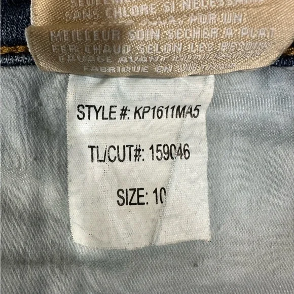 KUT from the Kloth Stella High-Rise Fab AB Flare Jeans Raw Hem Size 10 - Picture 5 of 7